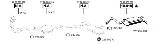 ASMET RE104610 Exhaust System